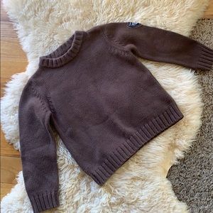 Boys United Colors of Benetton Brown Knit Sweater